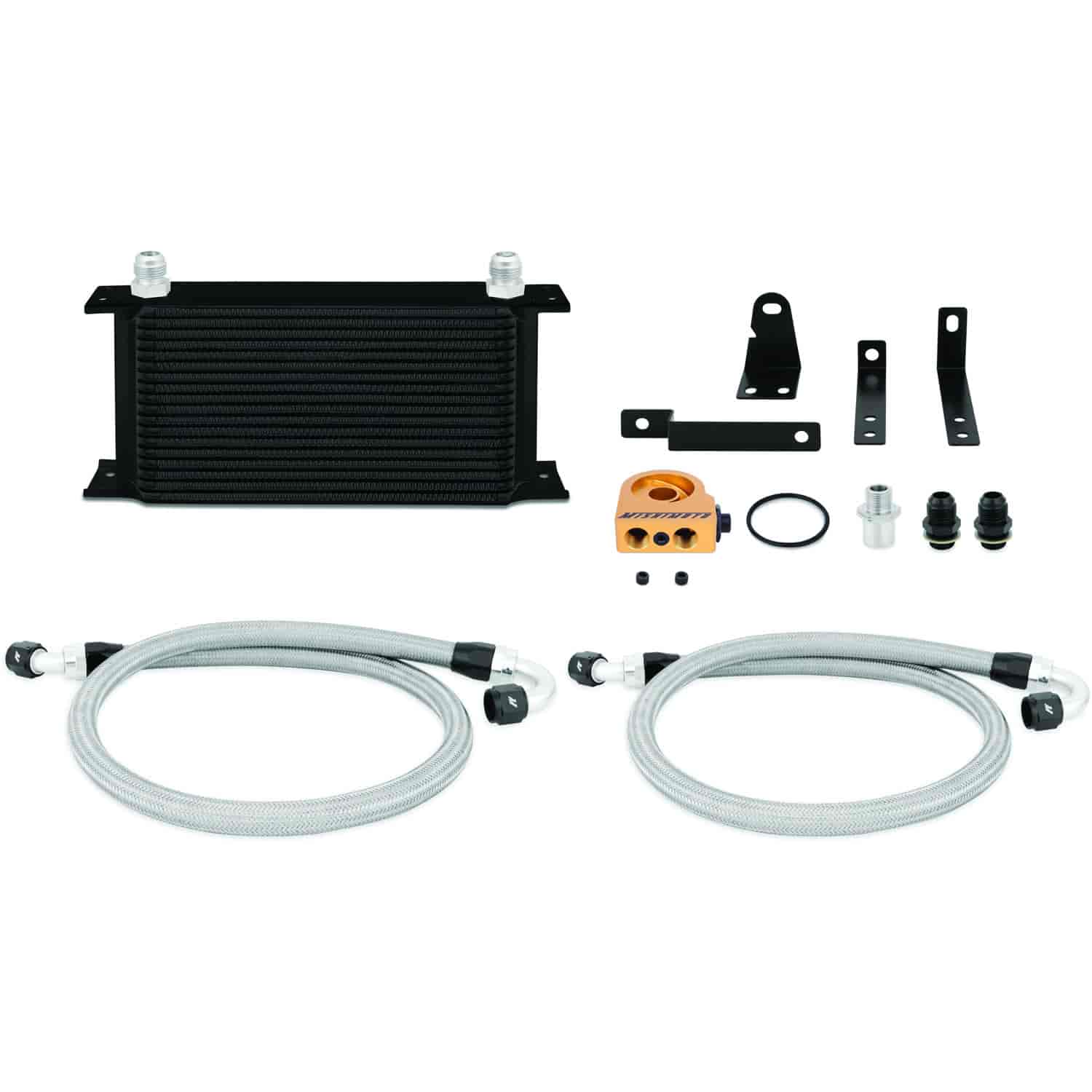 Honda S2000 Thermostatic Oil Cooler Kit Black - MFG Part No. MMOC-S2K-00TBK