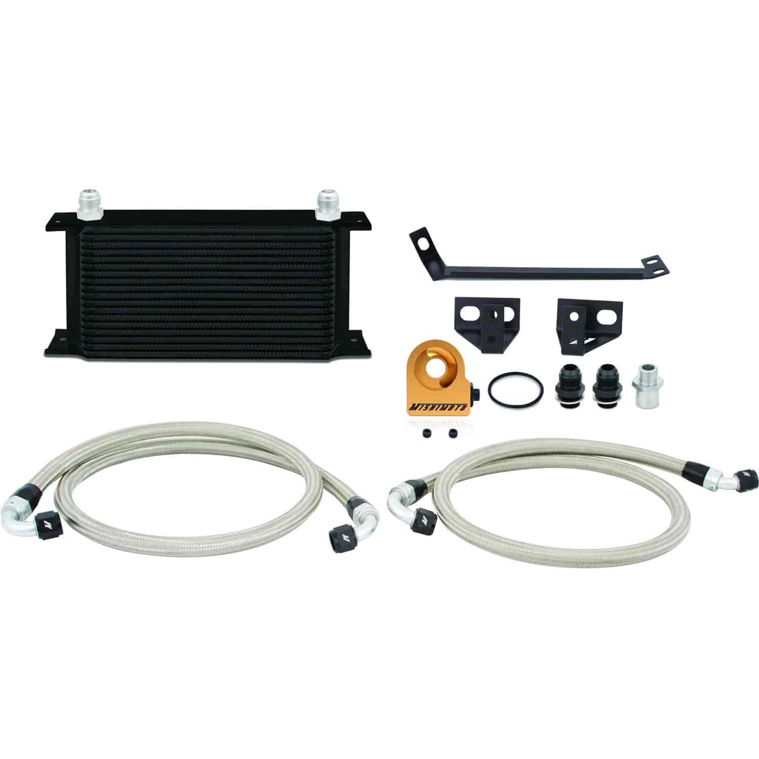 Ford Mustang EcoBoost Thermostatic Oil Cooler Kit - MFG Part No. MMOC-MUS4-15TBK