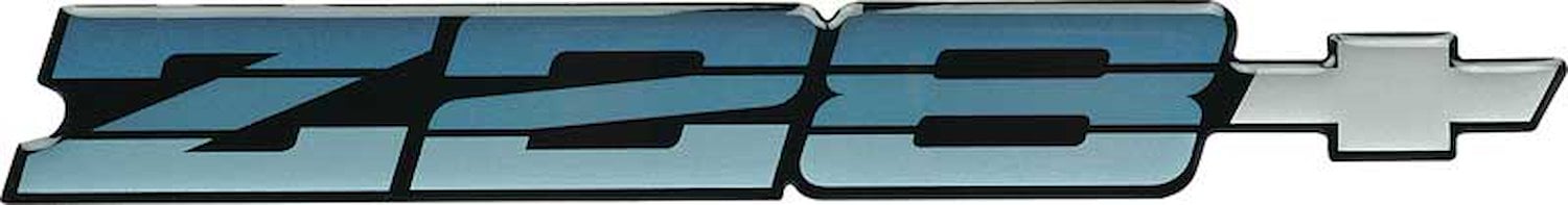 1985 Camaro Z28 Blue Rear Panel Emblem with