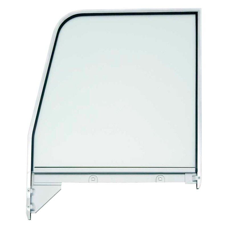 Door Glass Assembly, With Chrome Frame & Setting Channel for 1955-1959 GM Trucks [Left/Driver Side, Clear]