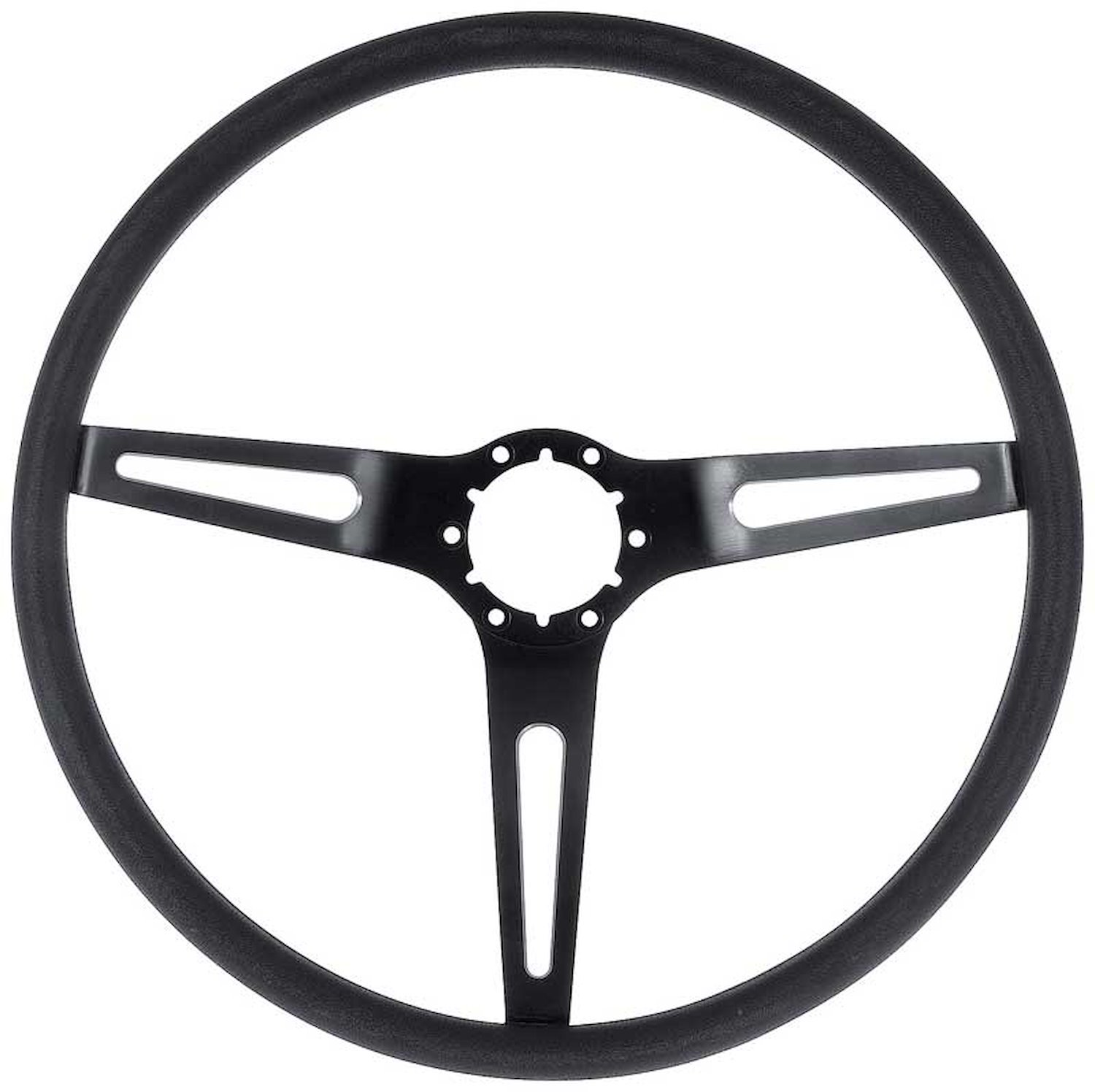 153797 Comfort Grip  3-Spoke Steering Wheel for 1969-1972 Chevy Camaro, Chevelle, Impala, Nova, Truck [Black Spokes/Black Grip]