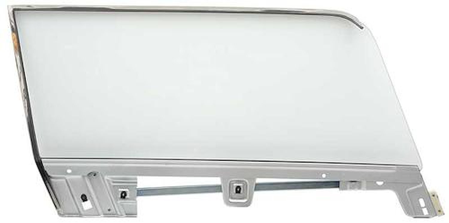 21410ARCK Door Glass Assembly 1964-66 Mustang; Coupe; Clear Glass; Passenger Side