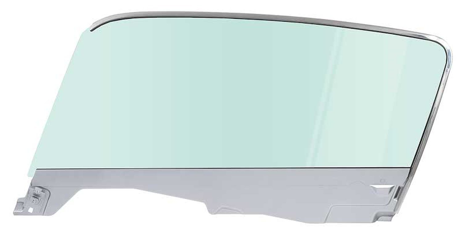 21410BLTK Door Glass Assembly 1965-66 Mustang Fastback; Tinted Glass; Drivers Side