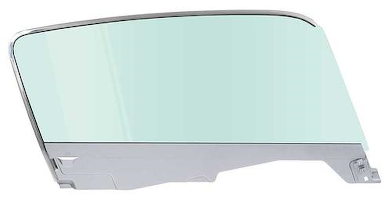 21410BRTK Door Glass Assembly 1965-66 Mustang Fastback; Tinted Glass; Passenger Side