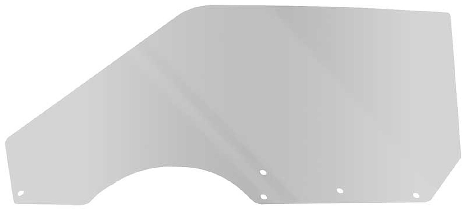 21410KLS Door Glass; 1969-70 Mustang/Cougar; After 10/69; Coupe/Convertible; Bolt-In Style LH; Smoke Gray