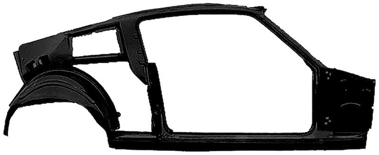 28300B Quarter and Door Frame Assembly-1967-68 Mustang Fastback; Passenger Side; EDP Coated