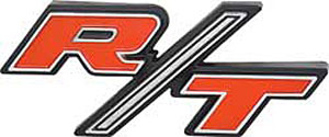 2998066 "R/T" Hood Emblem-1970 Dodge Charger; Each; Mopar Licensed; OER