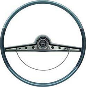 5730130 Steering Wheel 1963 Impala; with Horn Ring; Standard and SS; Two Tone Blue