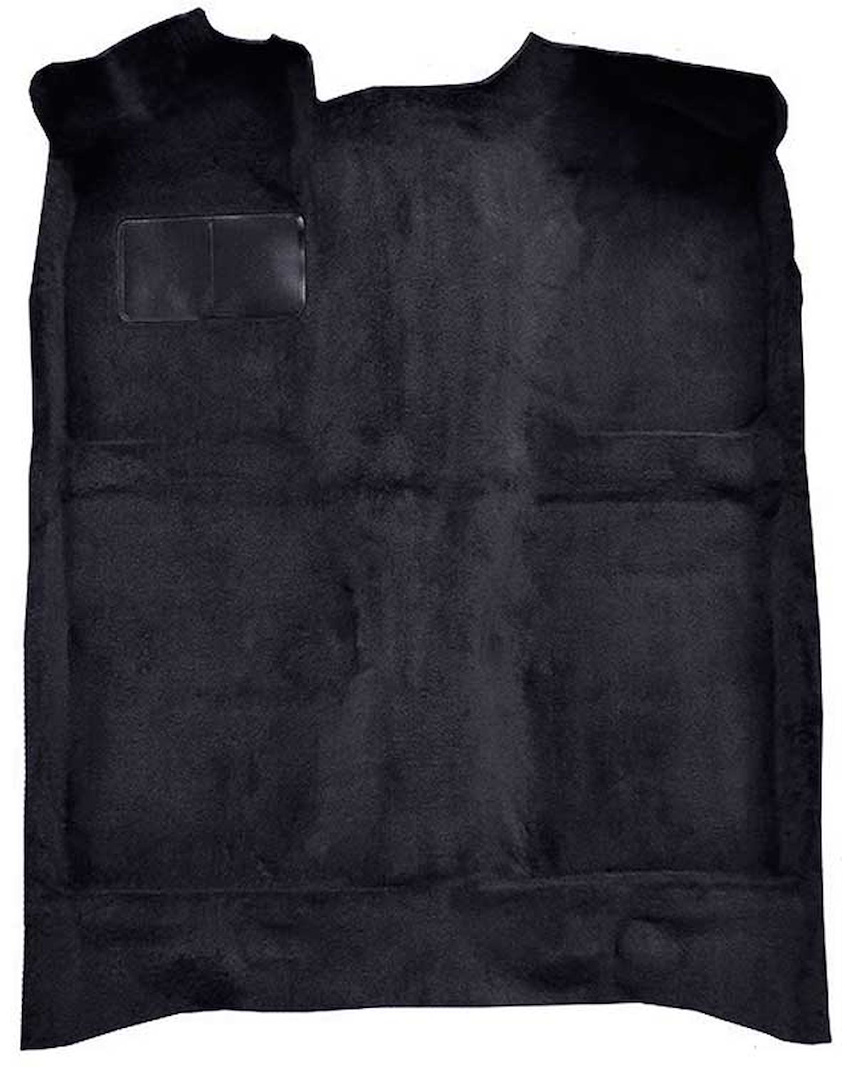 A4020B01 Passenger Area Cut Pile Molded Floor Carpet With Mass Backing 1979-81 Mustang; Black