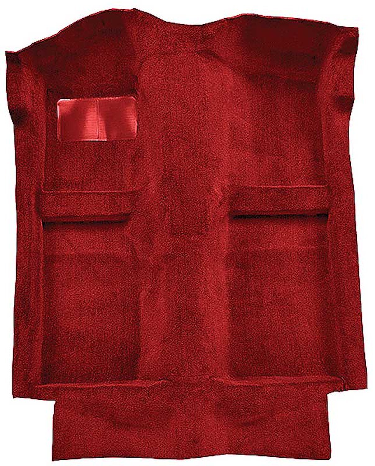 A4025A02 Molded Carpet Set Convertible Passenger Area 1983-93 Mustang; Cut Pile; Red
