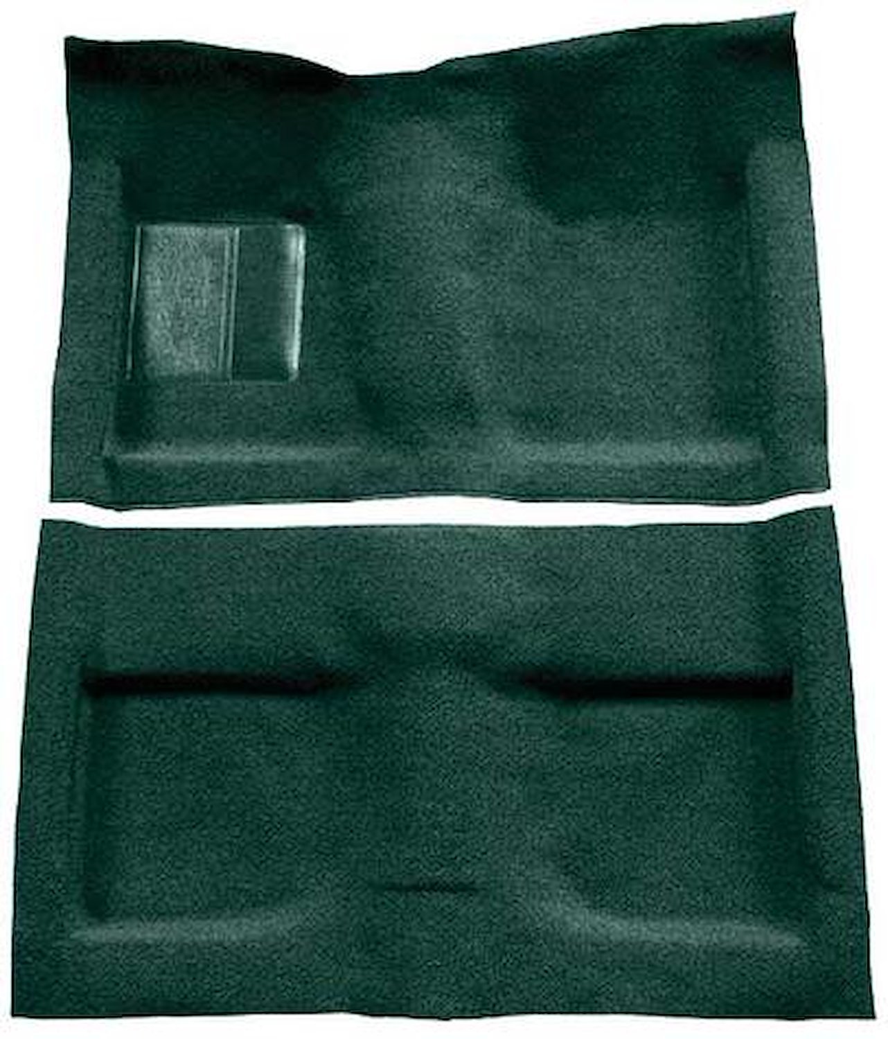A4032A13 Passenger Area Loop Floor Carpet Set 1964 Mustang Convertible; Dark Green