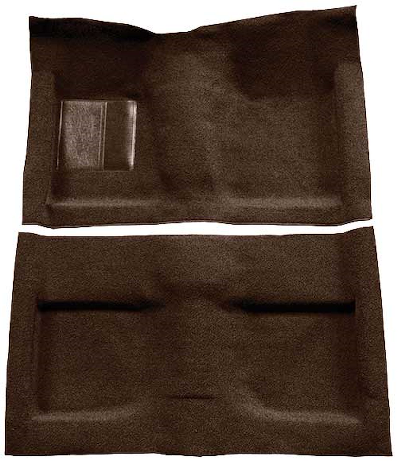 A4032B30 Passenger Area Loop Floor Carpet Set With Mass Backing 1964 Mustang Convertible; Dark Brown