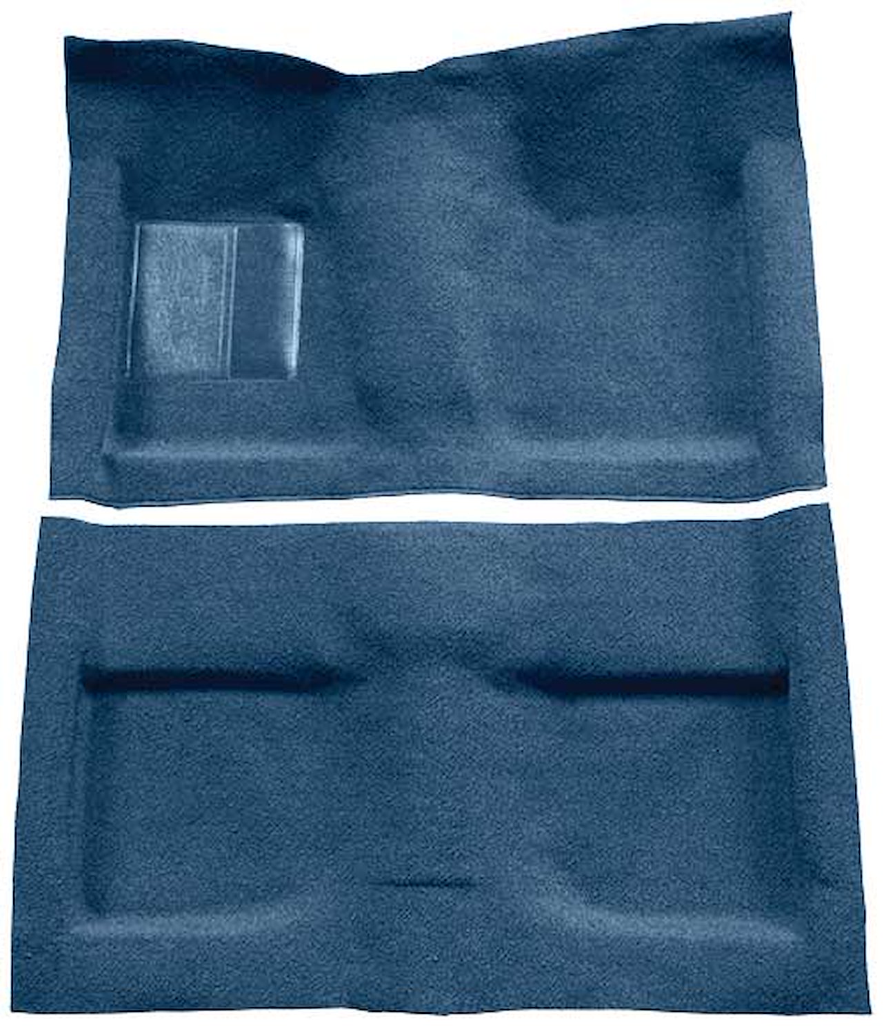 A4032B62 Passenger Area Loop Floor Carpet Set With Mass Backing 1964 Mustang Convertible; Ford Blue