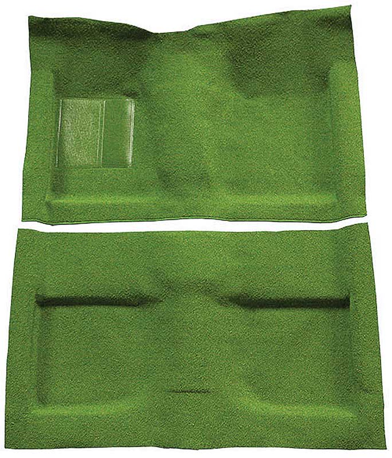 A4033A19 Passenger Area Nylon Loop Floor Carpet Set 1964 Mustang Convertible; Moss Green