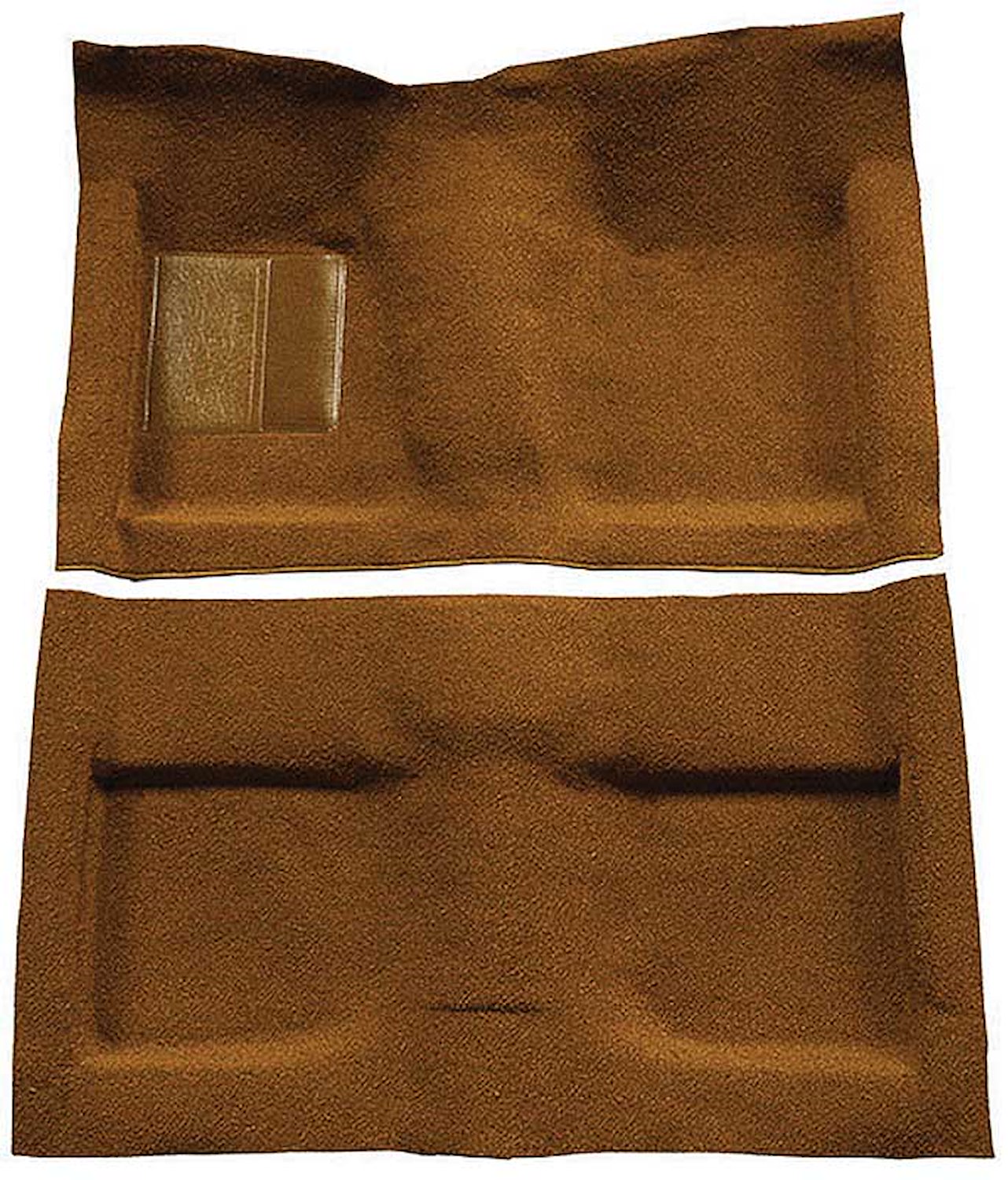 A4033A24 Passenger Area Nylon Loop Floor Carpet Set 1964 Mustang Convertible; Saddle