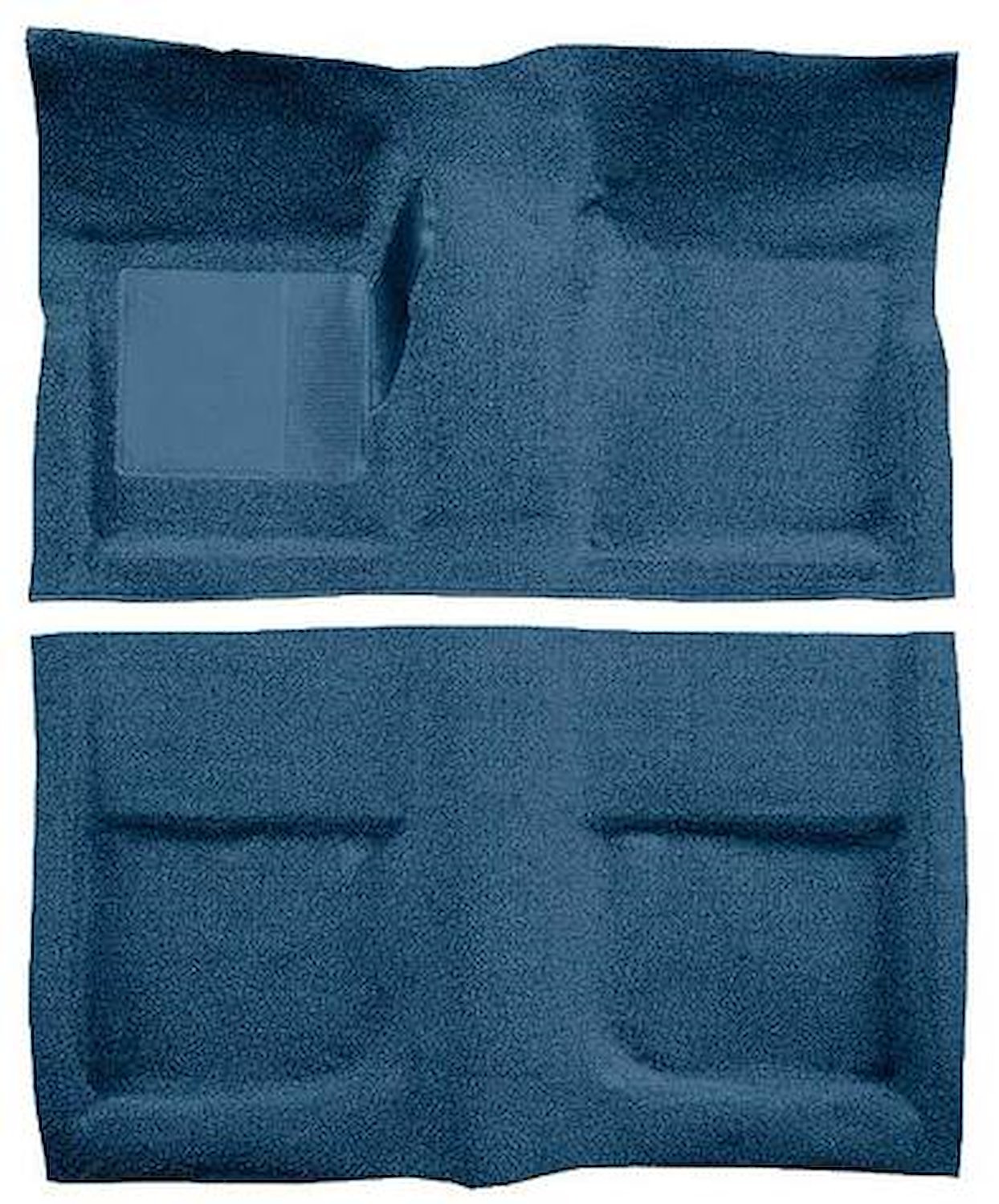 A4040A41 Passenger Area Loop Floor Carpet 1965-68 Mustang Coupe; Medium Blue