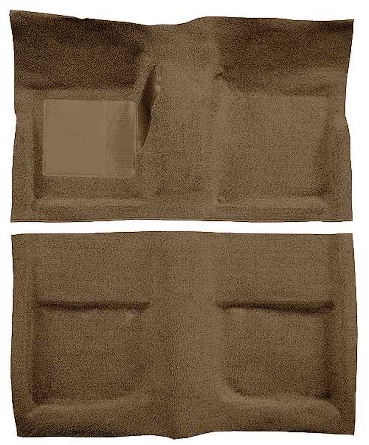 A4040A69 Passenger Area Loop Floor Carpet 1965-68 Mustang Coupe; Medium Saddle