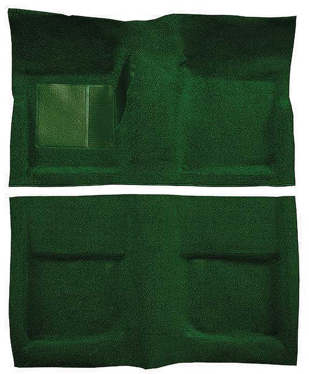 A4045A39 Passenger Area Nylon Loop Floor Carpet Set 1965-68 Mustang Coupe; Green