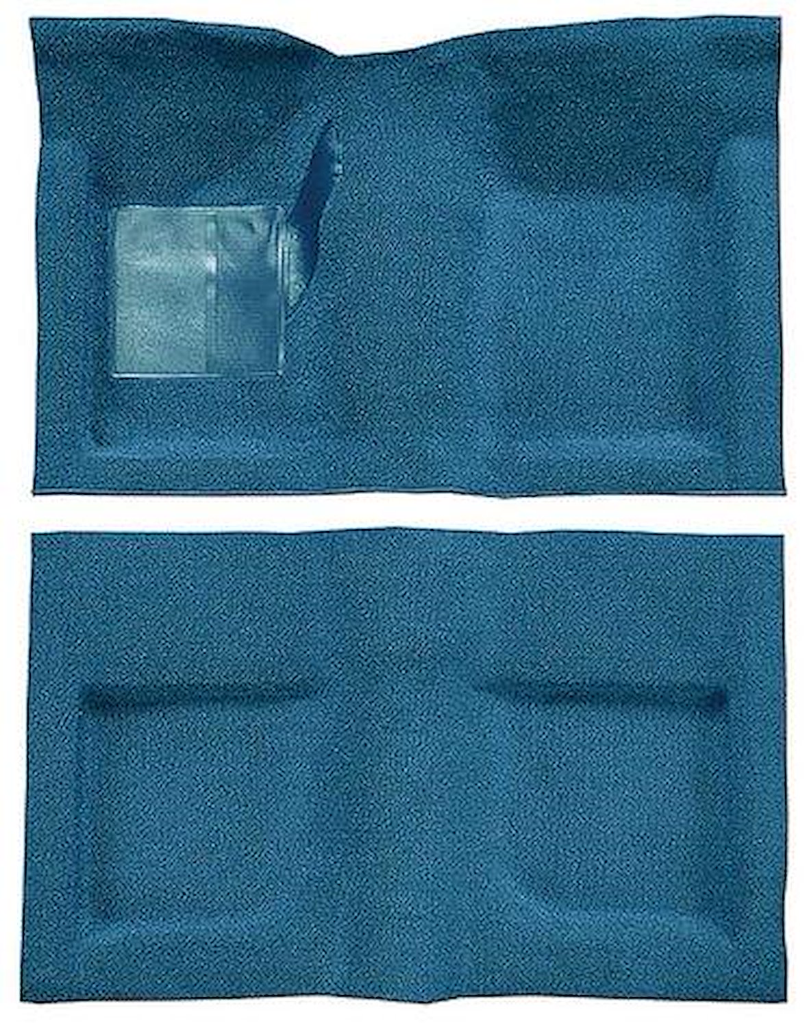 A4047B31 Passenger Area Nylon Loop Carpet Set With Mass Backing 1965-68 Mustang Convertible; Light Blue