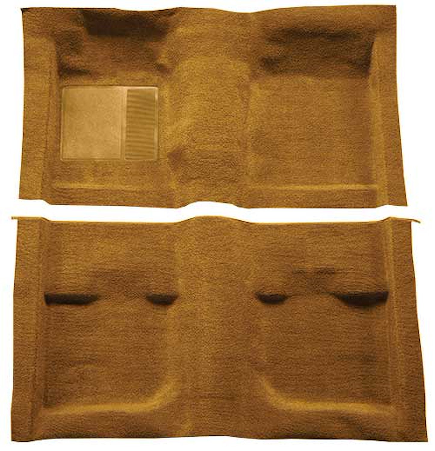 A4057A69 Passenger Area Nylon Loop Floor Carpet 1971-73 Mustang Coupe/Fastback; Medium Saddle