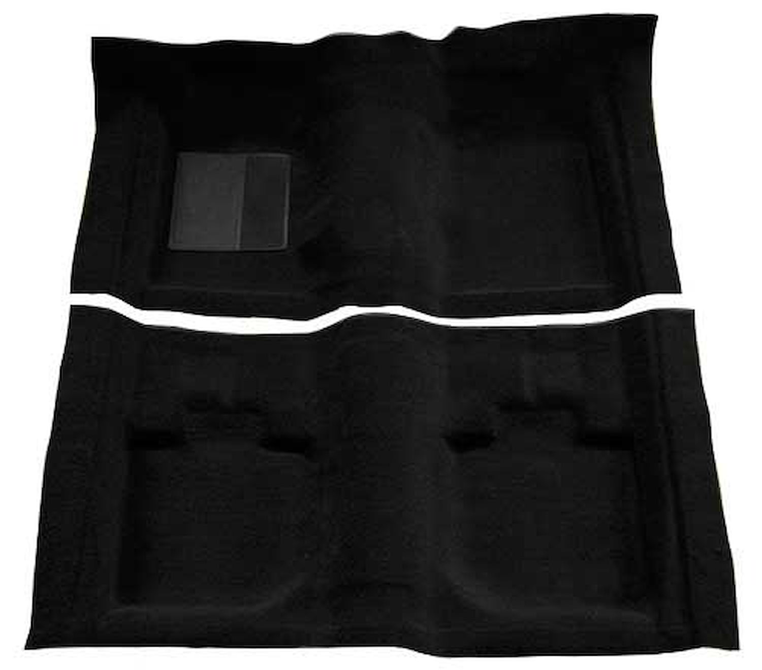 A4059A01 Passenger Area Nylon Loop Floor Carpet 1971-73 Mustang Convertible; Black