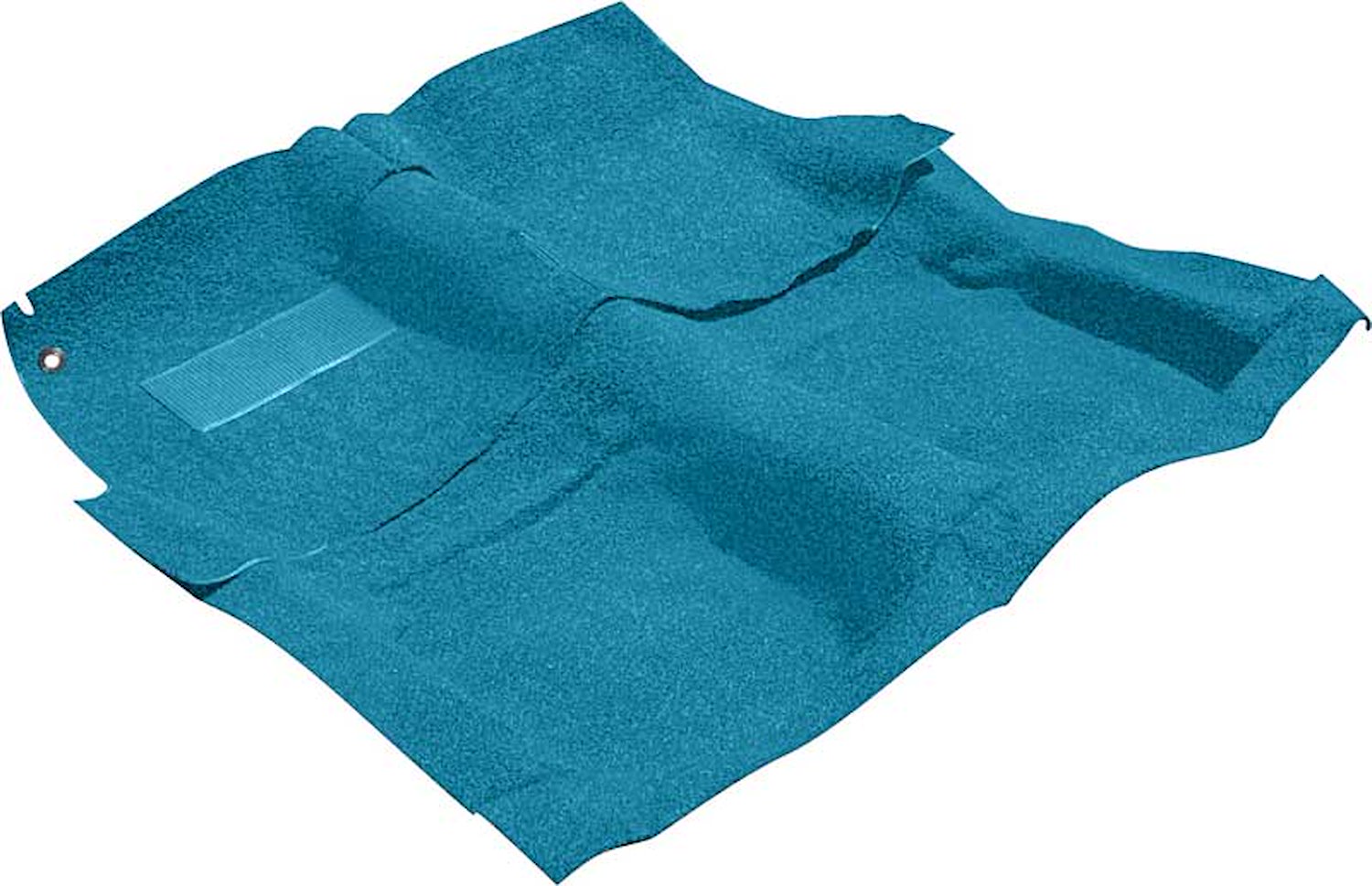B26252B03 Molded Loop Carpet Set With Mass Backing 1965-70 Impala/Full Size 2-Door With 4 Speed Light Blue