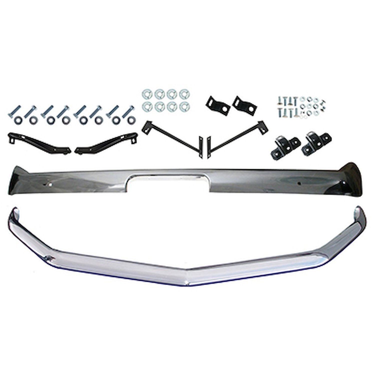 BBK3 Front and Rear Bumper Kit 1969 Mustang With Brackets and Hardware
