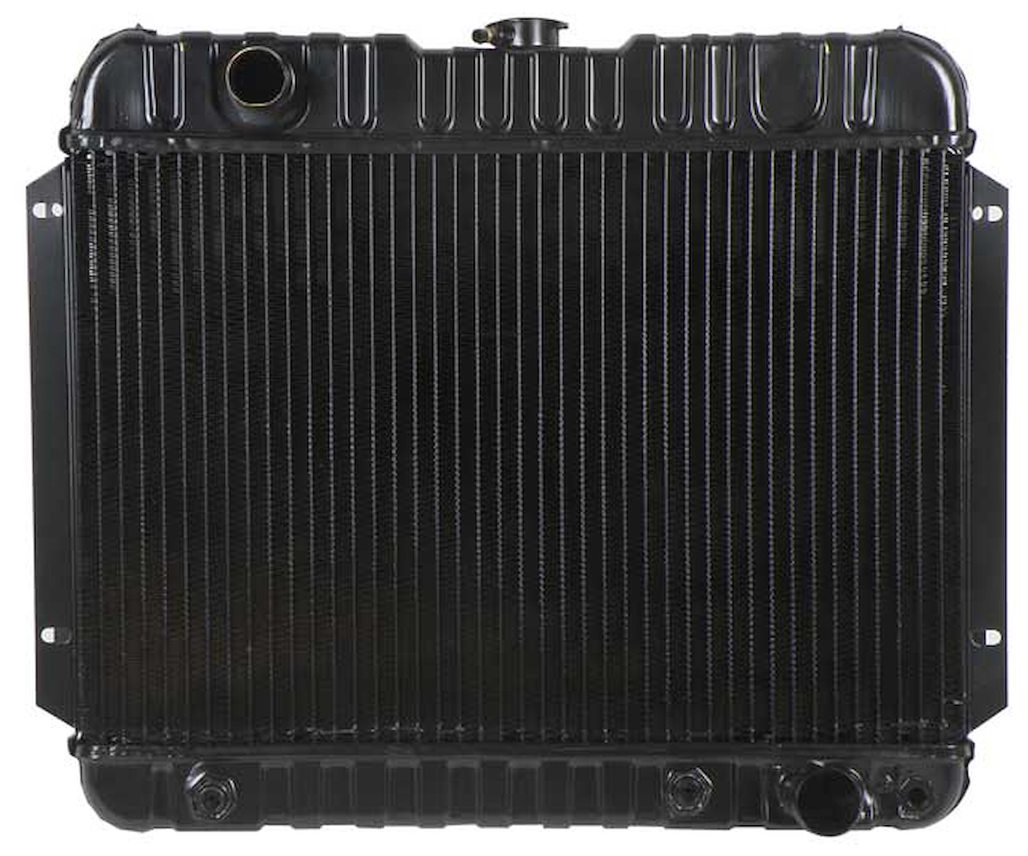 CRD1314A Radiator-1963-67 Nova V8 283/327 W/ At- 4 Row Inlet On Driver Side (15-1/2" X 23-1/2" X 2-5/8" Core)