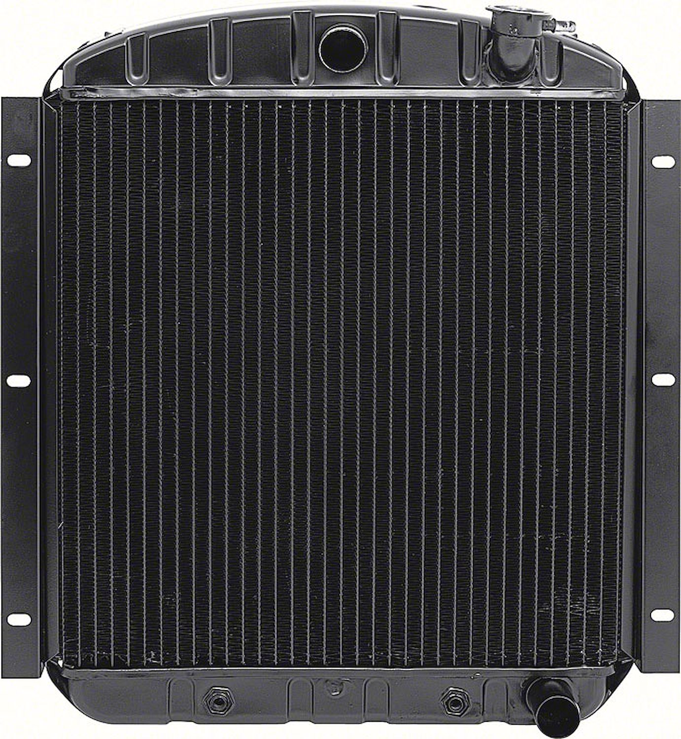CRD1553A Radiator 1947-55 1/2-3/4 Ton Chevrolet Truck L6 With AT 3 Row HD (20-3/4" x 19-3/4" x 2" Core)
