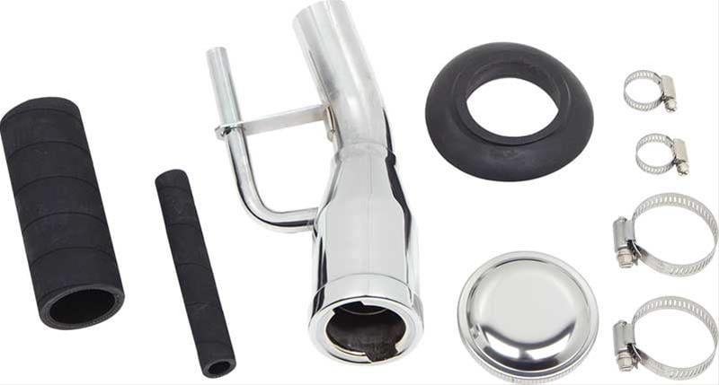 CX1707C Fuel Tank Filler Installation Kit 1955-1959 Chevy, GMC Pickup Truck; w/ Chrome Neck; 1955 2nd Design (late production)