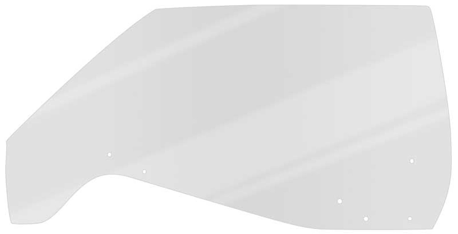 FD4147C Front Door Glass; 1969 Impala / Full-Size; 2 Door Hardtop / Convertible; LH; Clear