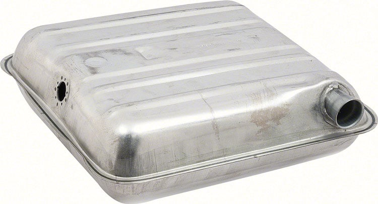 FT3000B Fuel Tank 1955-56 Chevy Bel Air, 150, 210; NiTerne; 16 Gallon; With Round Corners; GM28A