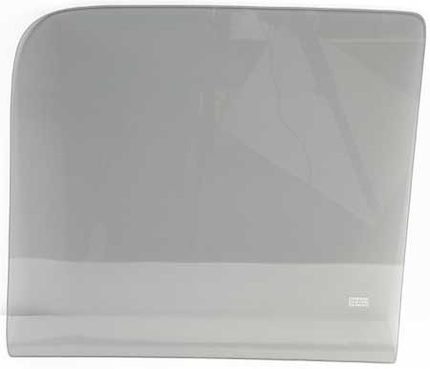 FT5154Y Smoke Front Door Glass; 1951-54 GM 3100, 3600, 3800 Series Truck (Gray Tint)