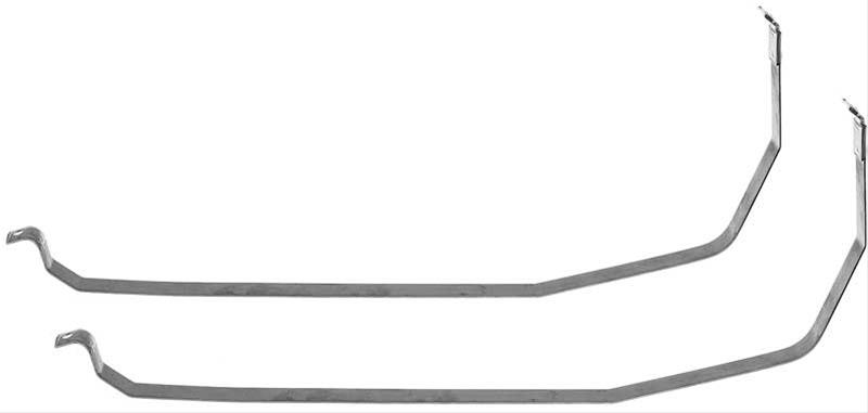 FT6107B Fuel Tank Mounting Straps 1971-73 Charger, Coronet, GTX, Road Runner, Satellite; Stainless Steel; Pair