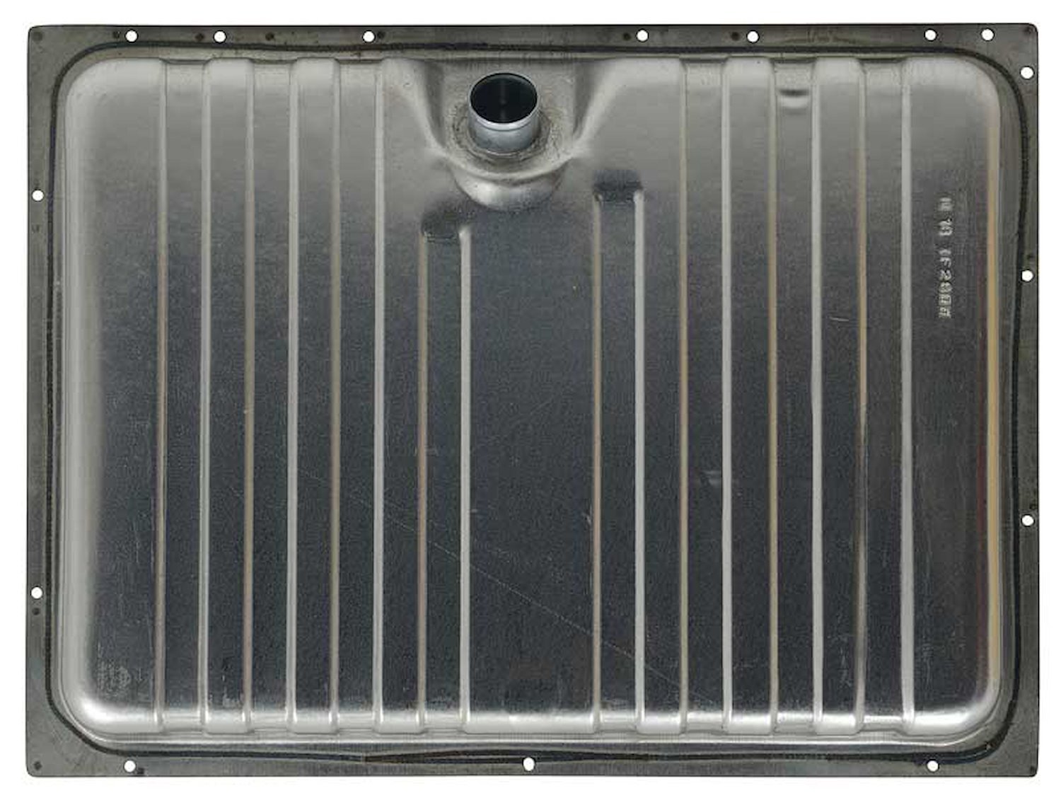 FT8005C Fuel Tank 1970 Ford Mustang, Mercury Cougar; with Drain Plug; Stainless Steel; F28D; 22 Gallon Capacity