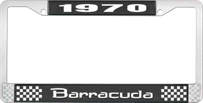 1970 Barracuda License Plate Frame - Black