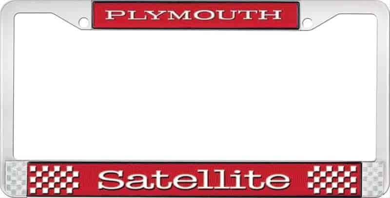 Plymouth Satellite License Plate Frame - Red