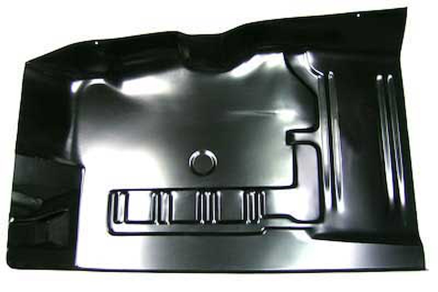 M407L Front Floor Pan Section 1971-73 Mustang; Drivers Side; EDP Coated