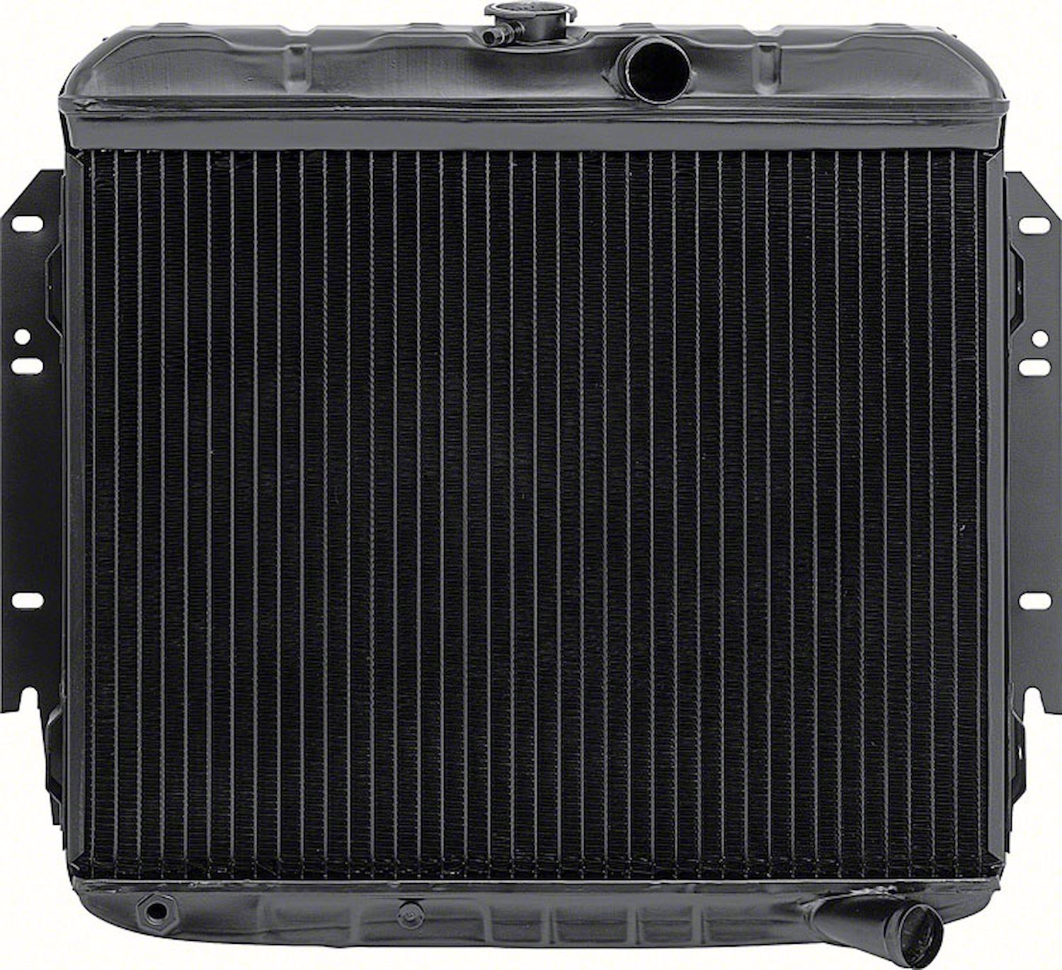 MA2243S Replacement Radiator 1966 Barracuda 6 Cylinder With Standard Trans 3 Row