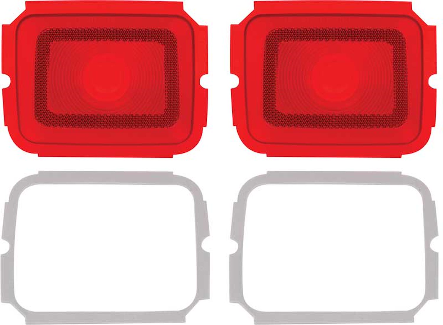 MB2128 Tail Lamp Lenses 1964 Dodge Polara; with Gaskets; Pair