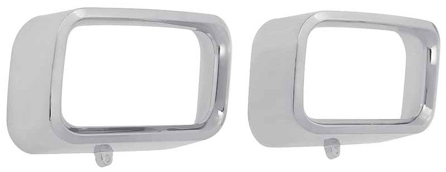 ME1308 Park Lamp Bezels-1972-74 Plymouth Barracuda, Cuda; RH and LH; Pair