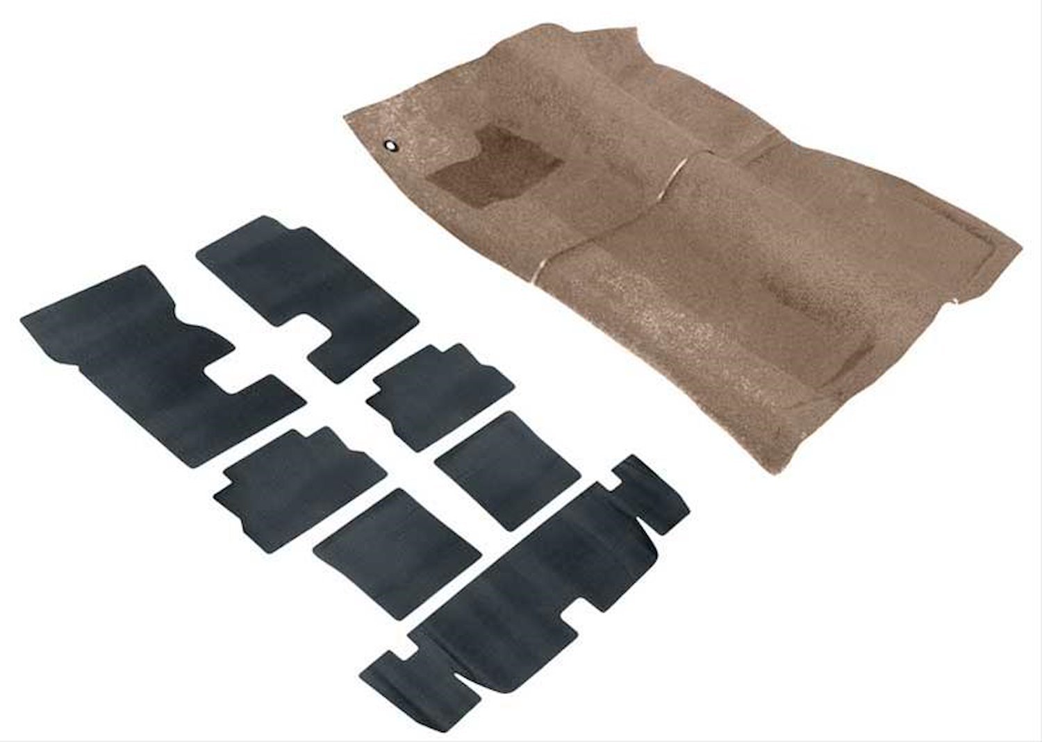 R2928 Passenger And Hatch Area Carpet And Underlay Set 1985-88, 90, 92 F-Body Medium Beige Cut Pile