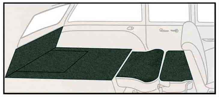 Superior Loop 5-Piece Carpet Set 1955-57 Chevrolet Nomad