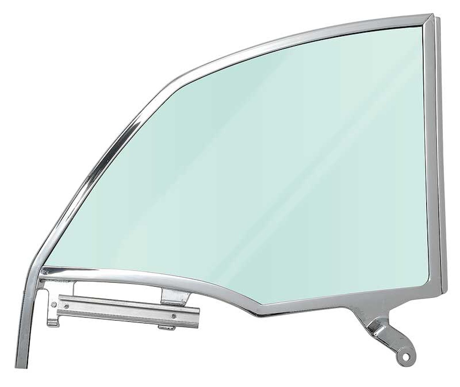 TF42233C Quarter Glass Assembly-1955-57 Chevrolet Convertible LH Green Tint