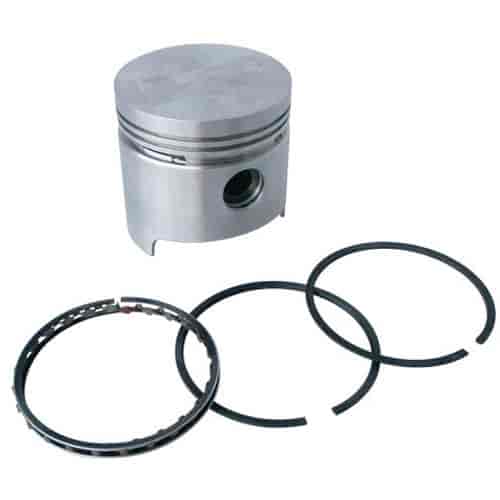 Piston and Rings Set 1969-1990 Small Block Chevy V8 350ci (5.7L)  with 4.030'' Bore (+.030")