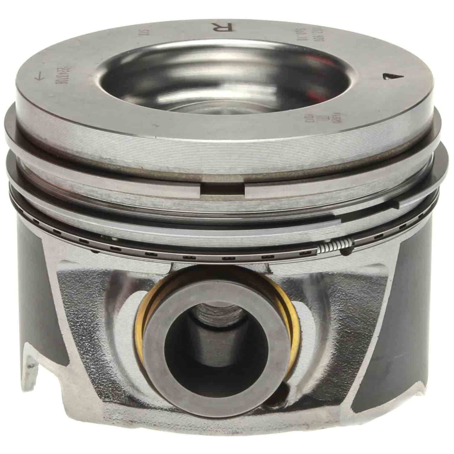 Piston and Rings Set 2006-2010 Chevy/GMC Duramax Diesel V8 6.6L Right Bank with 4.055" Bore (Standard)