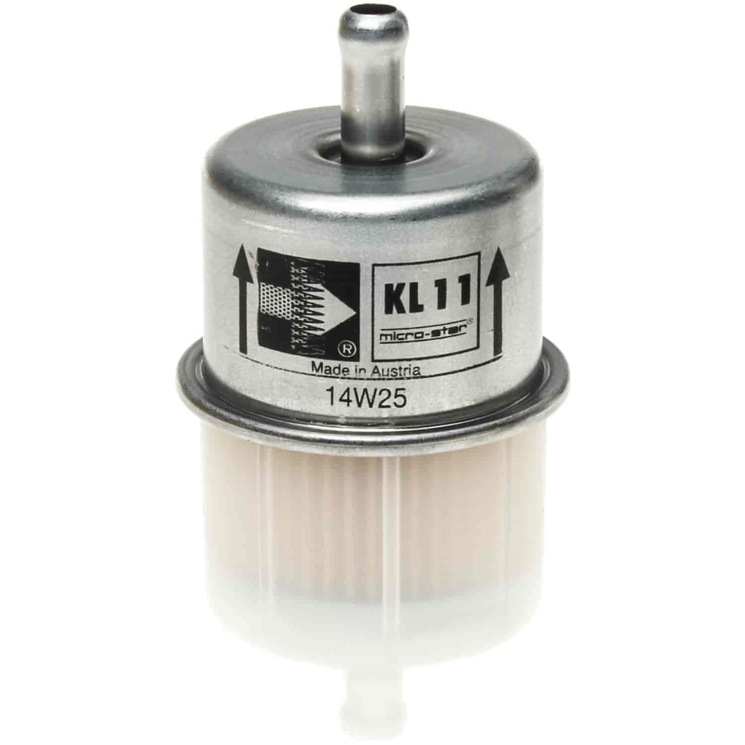 Mahle Fuel Filter Universal In-Line filter W/ 0.32 8 mm inlet and outlet