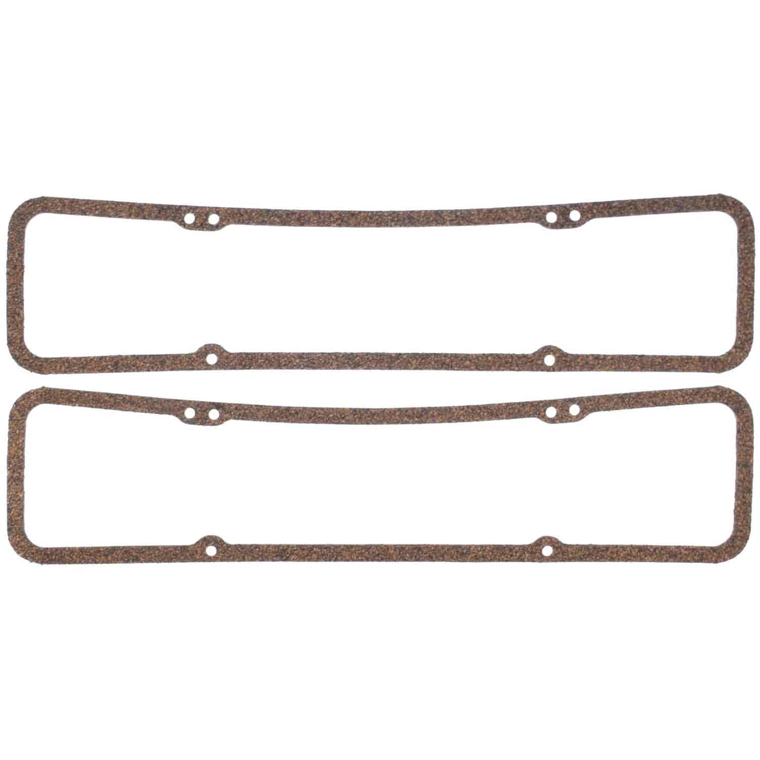 Valve Cover Gasket Set 1955-1986 Small Block Chevy 265/283/302/305/307/327/350/400 in Cork-Rubber