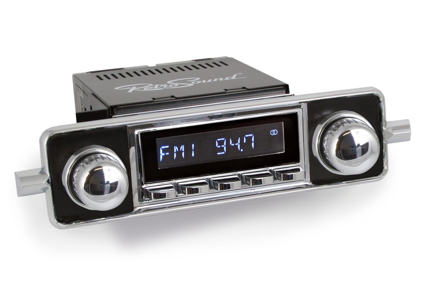 HC-M2-504-06-76 Motor 2B Radio w/Chrome Face & Installation Faceplate & Knobs Kit, 1958 Volkswagen Beetle