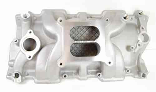 Aluminum Dual Plane Square Bore Intake Manifold 1955-1986 Small Block Chevy 262-400